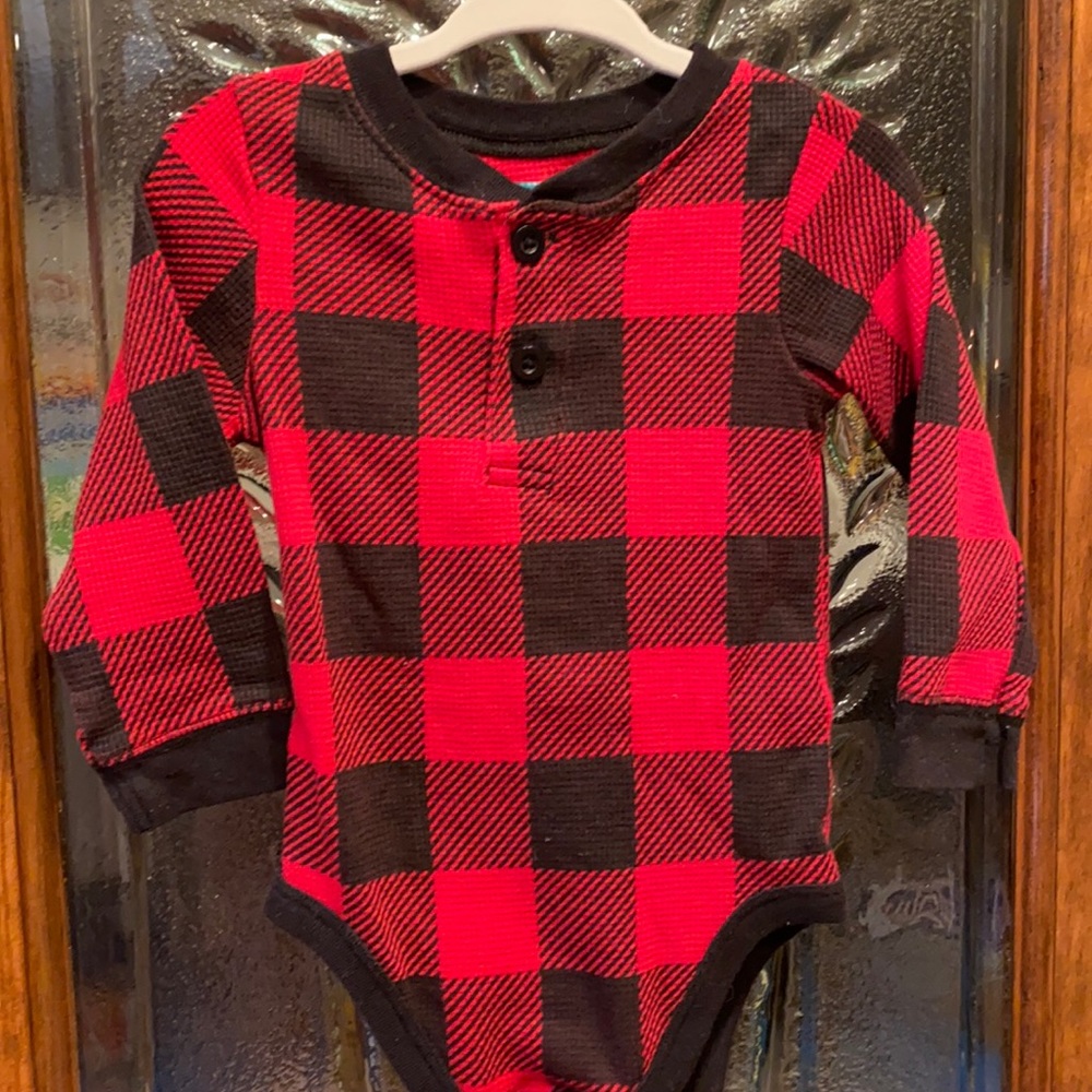 Garanimals, 18 months, black & red plaid
